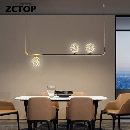 Modern LED Chandeliers Living Room Bedroom Study Room Kitchen Home Indoor Lighting Fixtures Lustre Lamps New Chandelier AC 110V