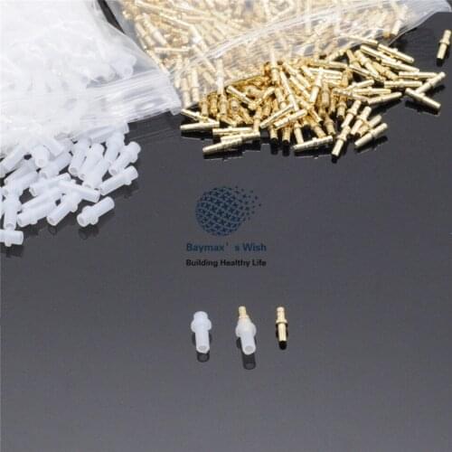 Dentist Clinic Short PIN WITH SLEEVES Dental Lab Suppliers Notch 1000Sets