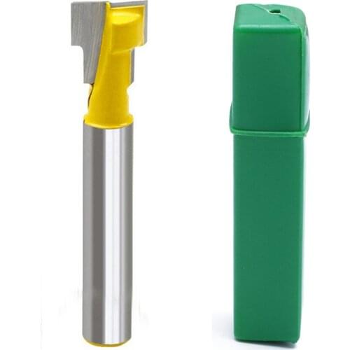 3/8'' T-Slot Cutter 1/4'' Shank Steel Handle Milling Woodworking Router Bit X4YD