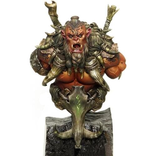 Unassambled 1/10 ancient man bust Resin figure miniature model kits Unpainted