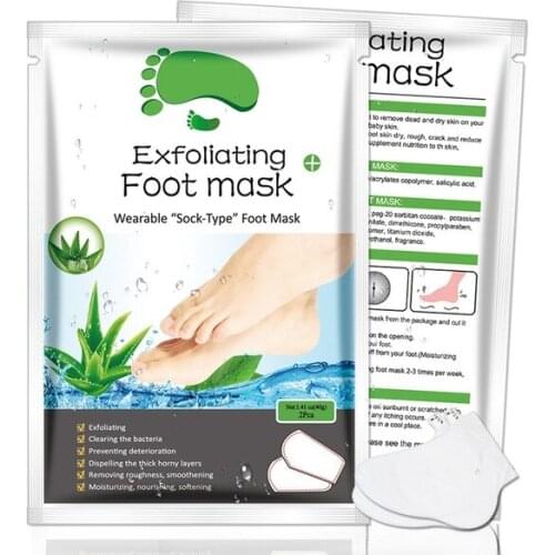 10bag Exfoliating Foot Mask Socks For Pedicure For Feet Peeling Baby Foot Mask Health Care Skin Care Feet Dead Skin Removal free