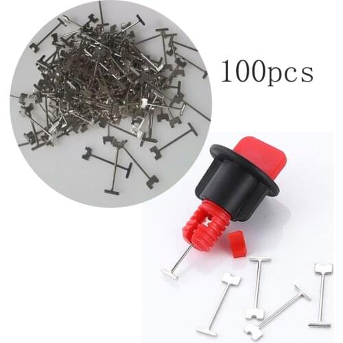 100pc 1.5mm Replacement Steel Needles For Flooring Wall Tile Leveling System Leveler Replaceable Pin Tools