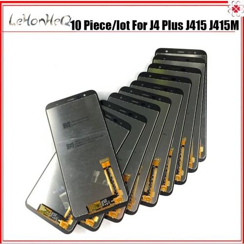 100% Test 10 Piece/lot LCD For Samsung J4 Plus LCD J4 Plus J415 LCD For Samsung J610 J6 Plus LCD Screen Touch Digitizer Assembly