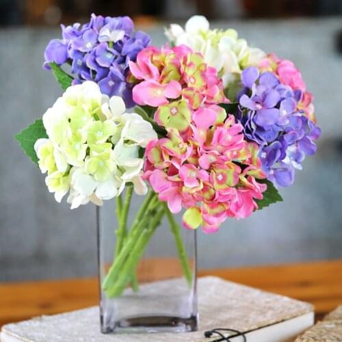 29cm Artificial Flowers Hydrangea Branch Home Wedding Decor Fabrics Flower High Quality Party Room Decoration Gifts Short Stems