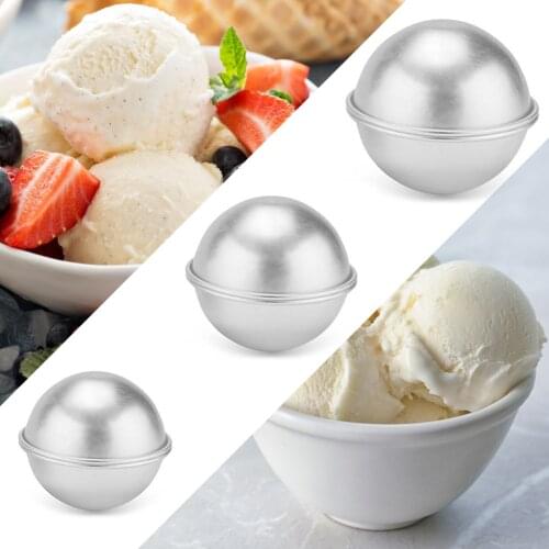 Aluminium Alloy DIY 6PCS Bath Bomb Molds Tools Semicircle Sphere Mold GIft For Kid Friends Bathroom Accessories For Dropshipping