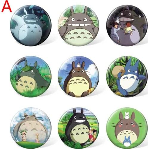 9pcs 58mm My Neighbor Totoro Tonari No Totoro Cartoon Badge Anime Brooch Pin