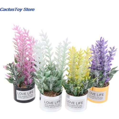 Dollhouse Toy Arrangement Accessories Miniature Fake Plant Lavender Flower MYPANDA 1:12