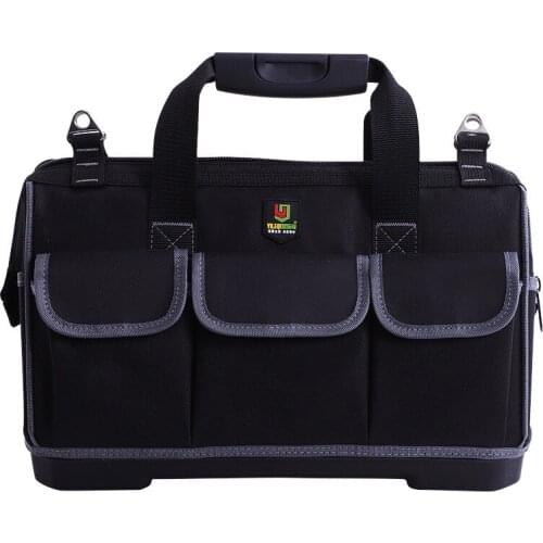 Large Capacity Thicken Oxford Cloth Portable Plastic Bottom and Cloth bottom Kit for plumber electrician maintainer Tool bag