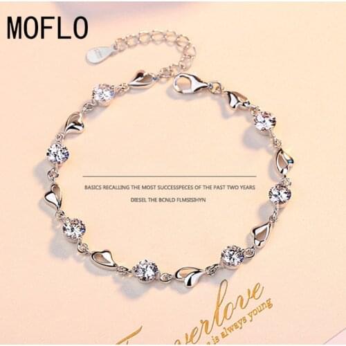 MOFLO Tibetan Silver Bracelet & Bangle for Woman Couple Simple Designer Charm Personality Student 520 Birthday Gift