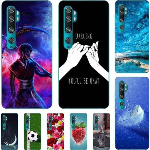 For Xiaomi Mi NOTE 10 Pro NOTE10 Lite Xiaomi CC9 Pro Case Cartoon Pattern Soft TPU Cover Coque Animal Flower Shell