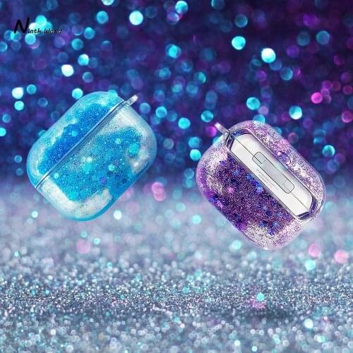 Dynamic Liquid Case For AirPods Cases Glitter Liquid Cover For AirPod 2 Covers Protector For Air Pods Pro Bumper Hard Coque Etui