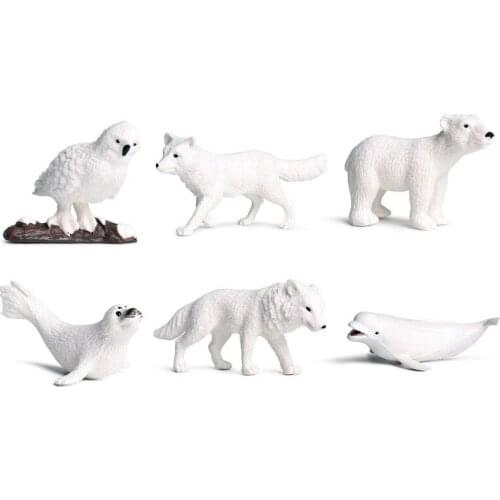 Kids Educational Toys Acrtic Animal Figures Childrens Learning Tools Montessori Language Materials for Preschool/ Homeschool