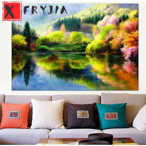 Home art Diamond Painting natural scenery 5d DIY Diamond Embroidery full Square Round Diamond Mosaic rhinestone decoration