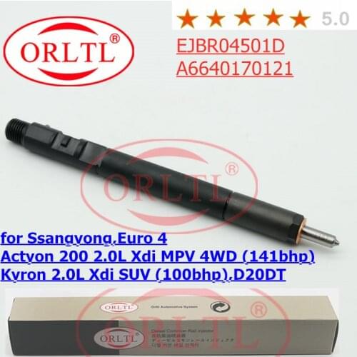 ORLTL R4501D 6640170121 EJBR04501D A6640170121Common Rail Injector Diesel Engine Injector For SSANGYONG REXTON
