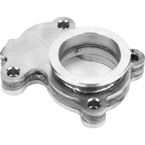 GT15 Turbo Waste Gate Outlet Exhaust Gasket Adapter with 2in V Band Flange Stainless Steel 2in Turbo Outlet Flange Automobiles