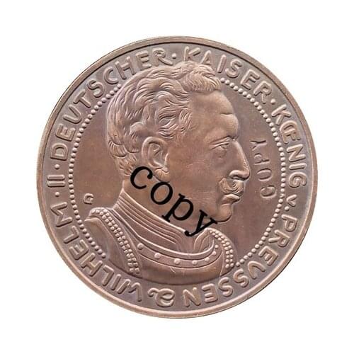 German 1913 3 Mark coin copy 33MM