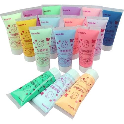 24 Colors Cream Slime Glue Simulation Cream Gel For Slimes Charms DIY Decor Mud Clay Handmade Kits Supplies Antistress Toys Gift