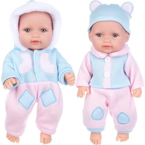New baby Dolls Pop Reborn Silico Bathrobre Vny 28cm Born Poupee Boneca Baby Soft Toy Girl Todder