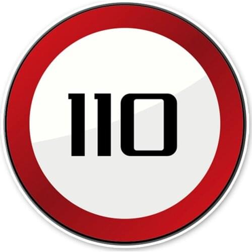 Hot Sell Personality Sign Beware of Dangerous Speed Limits Car Stickers Accessories Motorcycle Waterproof PVC 13cm 13cm