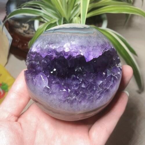 Natural Crystal Quartz Amethyst Cluster Geode Ore Stones Energy Reiki Specimen Aquarium Home Decoration Accessories Gemstone