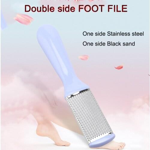 Stainless Steel Black Sand File Callus Dead Skin Remover Pedicure Feet Scraper Abrasive Paper Exfoliating Pedicure Foot Care Too