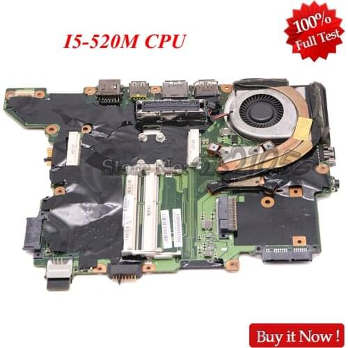 NOKOTION for Lenovo ThinkPad T410 T410S T410SI laptop motherboard 04W1903 75Y4133 75Y4122 I5-520M CPU QS57 DDR3 Tested