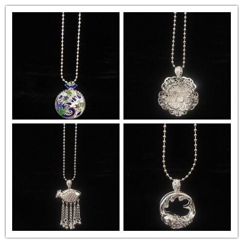 New style hot sale Bohemian retro ethnic style Miao silver tassel Flowers Necklace for women Simple Necklace fashion jewelry