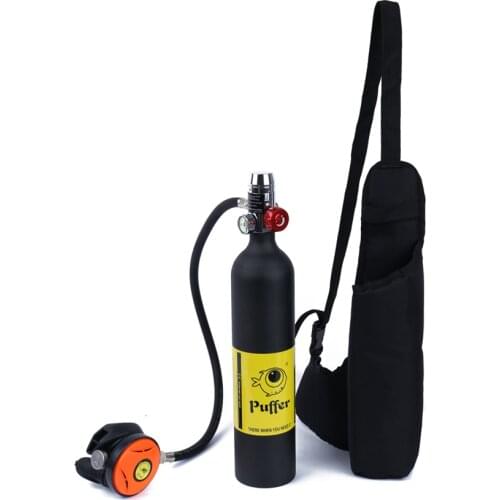 Scuba Diving Equipment Snorkel Mask Diving Gear for Diver Mini Oxygen Tank Cylinder Underwater Breathing Device 1L