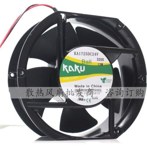 New Kaku Fan KA1725DC24V DC24V 13W 17251 Oval Cabinet Fan New Kaku Fan KA1725DC24V DC24V 13W 17251 Oval Cabinet Fan