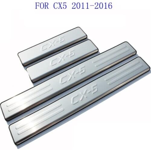 FIT For Mazda CX-5 Cx5 2011 2012 2013 2014 2015 Door Sill Scuff Plate Welcome Pedal Stainless Steel Car Styling Car Accessories