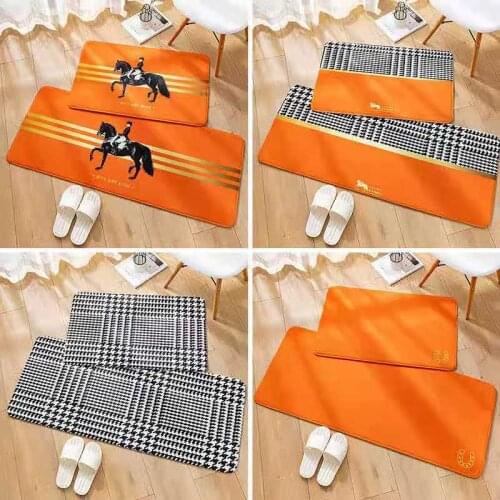 Nordic Fashion Strip Bedroom Bedside Mats Living Room Door Rugs Kitchen American Style Carpet Balcony Thick Plush Comfortable