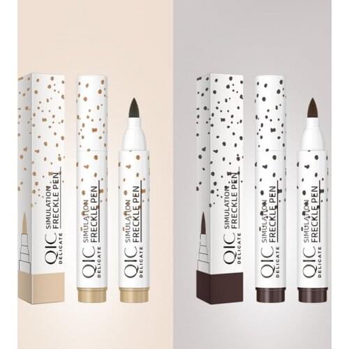 3g Freckle Pen Waterproof Smudge-Proof Portable Brown Soft Sunkiss Dot Spot Pen for Unisex