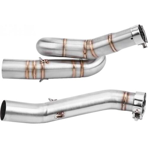Motorcycle Exhaust Middle Pipe Link Connect for Benelli BN302 TNT300 2014 2015 2016 2017 2018 Stainless Steel Exhaust Pipe NEW