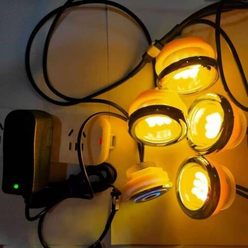 4pcs waterproof RGB LED massage lamp 1.5w / underwater led light chemotherapy led pool spa light with 1controller 1 adapter