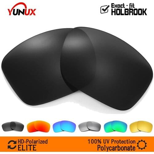 YUNUX Elite Polarized Lenses Replacement for Oakley Holbrook OO9102 Sunglasses (Compatible Lens Only) - With Retail Packaging