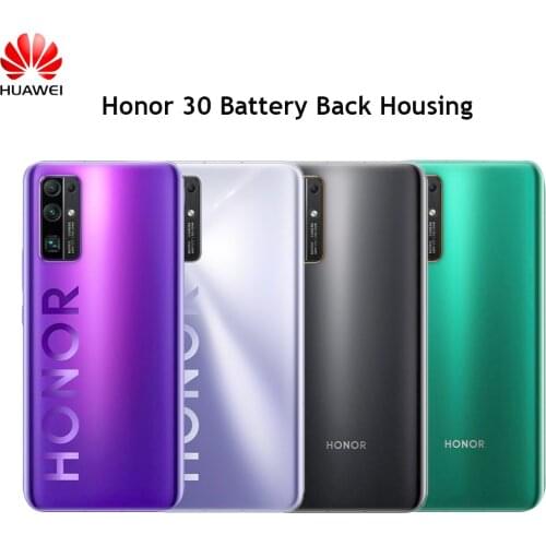 Huawei Honor 30 Glass Back Housing BMH-AN10 Battery Repair Cover Rear Door Case Replacement Panel Parts With Stickers&Logo 6.53"
