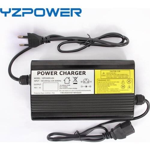 YZPOWER Auto-Stop 58.8V 5A Lithium Battery Charger For 48V Li-Ion Lipo Battery Pack Ebike E-bike Smart Tools