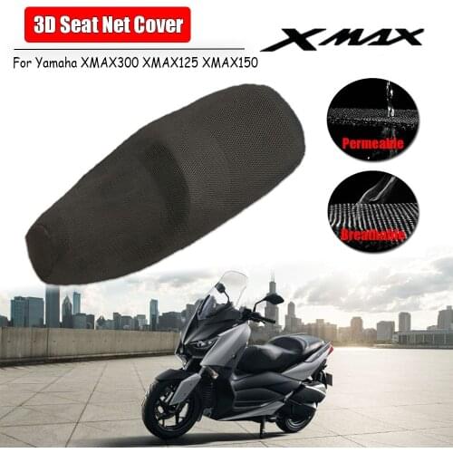 For Yamaha XMAX300 XMAX150 XMAX125 Rear Seat Cowl Cover Waterproof Insulation Net 3D Mesh Net Protector Motorcycle Accessories