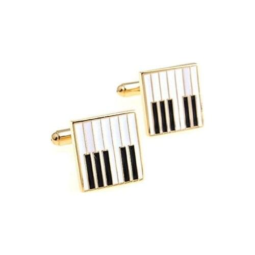 Gold Piano Cufflink Cuff Link 4 Pairs Wholesale Free Shipping