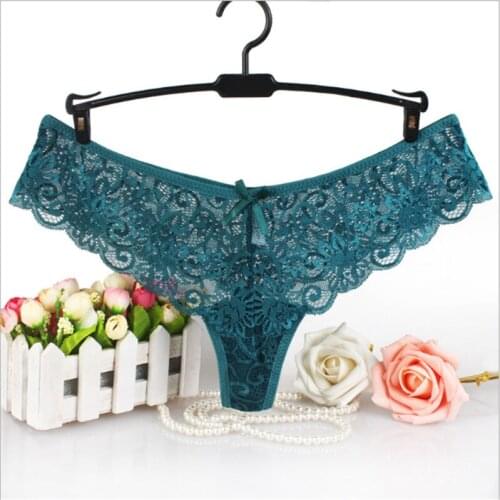#082 Womens Fashion Transparent Underwear Women Sexy Lace panties Low Waist Briefs
