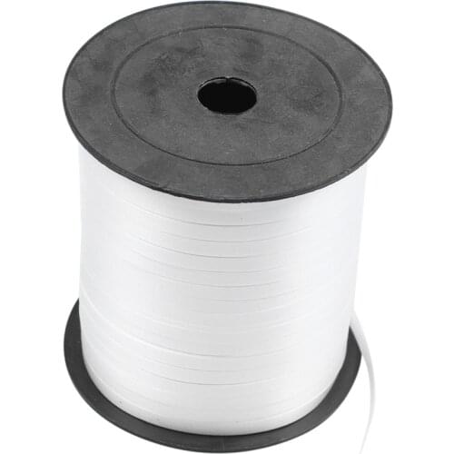 1 Roll Balloon Ribbon 225m 5mm for Wedding Party(white)