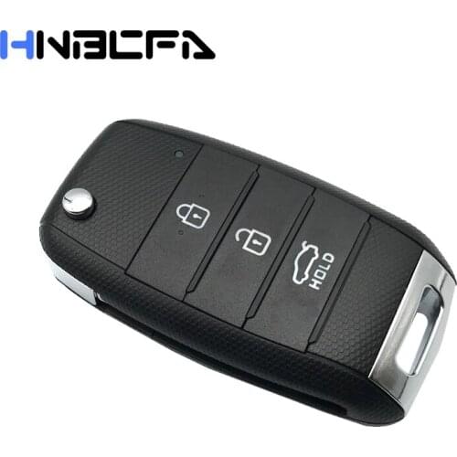 3 Buttons Replacement Car Key Shell Fit For KIA K2 K5 Sorento Soul Carens Sportage Key Flip Remote Key Entry Case Fob