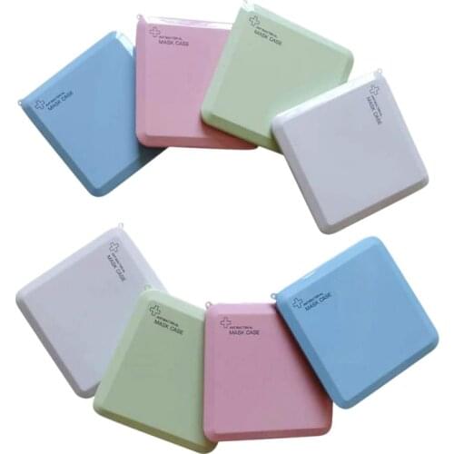 8 Pcs Mask Holders Plastic Storage Box Mask Carrying Case Storage Boxes with Lids Dustproof Waterproof Storage Box