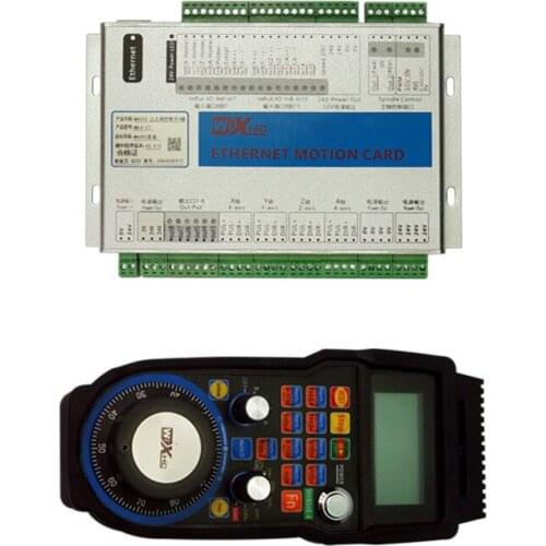 Mach3 Motion control card Ethernet Port 4axis USB Wireless hand wheel for diy CNC engraving Machine WHB04B-4