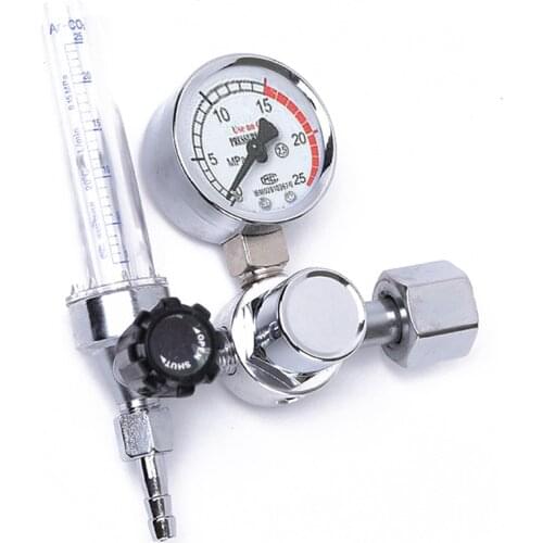 Safe Argon Regulator 0-25Mpa Argon Regulator CO2 Mig Tig Flow-Meter Gas-Regulators Flowmeter Welding Weld Gauge Pressure Reducer