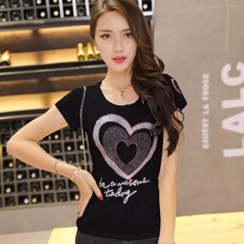 Women Spring Summer Style Lace Blouses Shirts Lady Casual Elastic Short Sleeve Feather and Heart Printed Blusas Tops DD8138