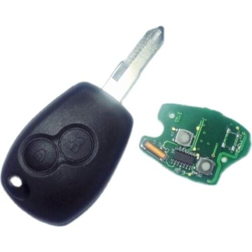 Remote Car Key Case Shell 433MHz PCF7947 Transponder Chip For Renault Vivaro Movano Traffic Master 2 Buttons Uncut 206 Blade Fob