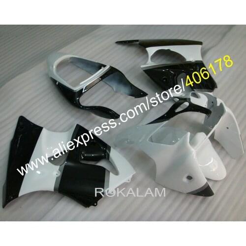 ZX-6R 00-02 Fairing Kit For Kawasaki Ninja ZX6R 2000 2001 2002 ZX 6R White Black Sport Bike Body Fairing Set (Injection Molding)