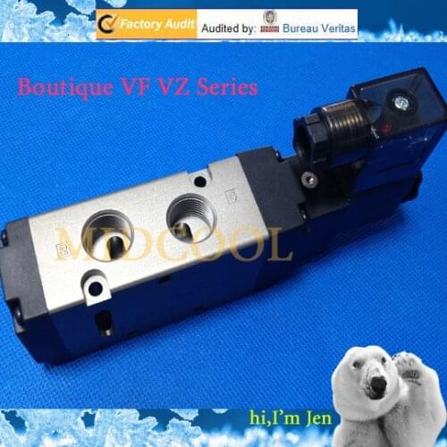 Valvula Boutique VZ series solenoid valve VZ5220 5-way 2 positions solenoid valve ,G1/8 for Gas