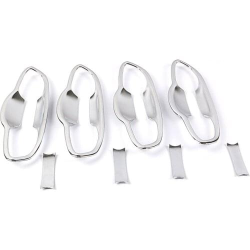 For Volkswagen VW Touran 5T1 2016 2017 2018 2019 2020 Chrome Exterior Door Handle Bowl Cup Cavity Cover Moulding Trim